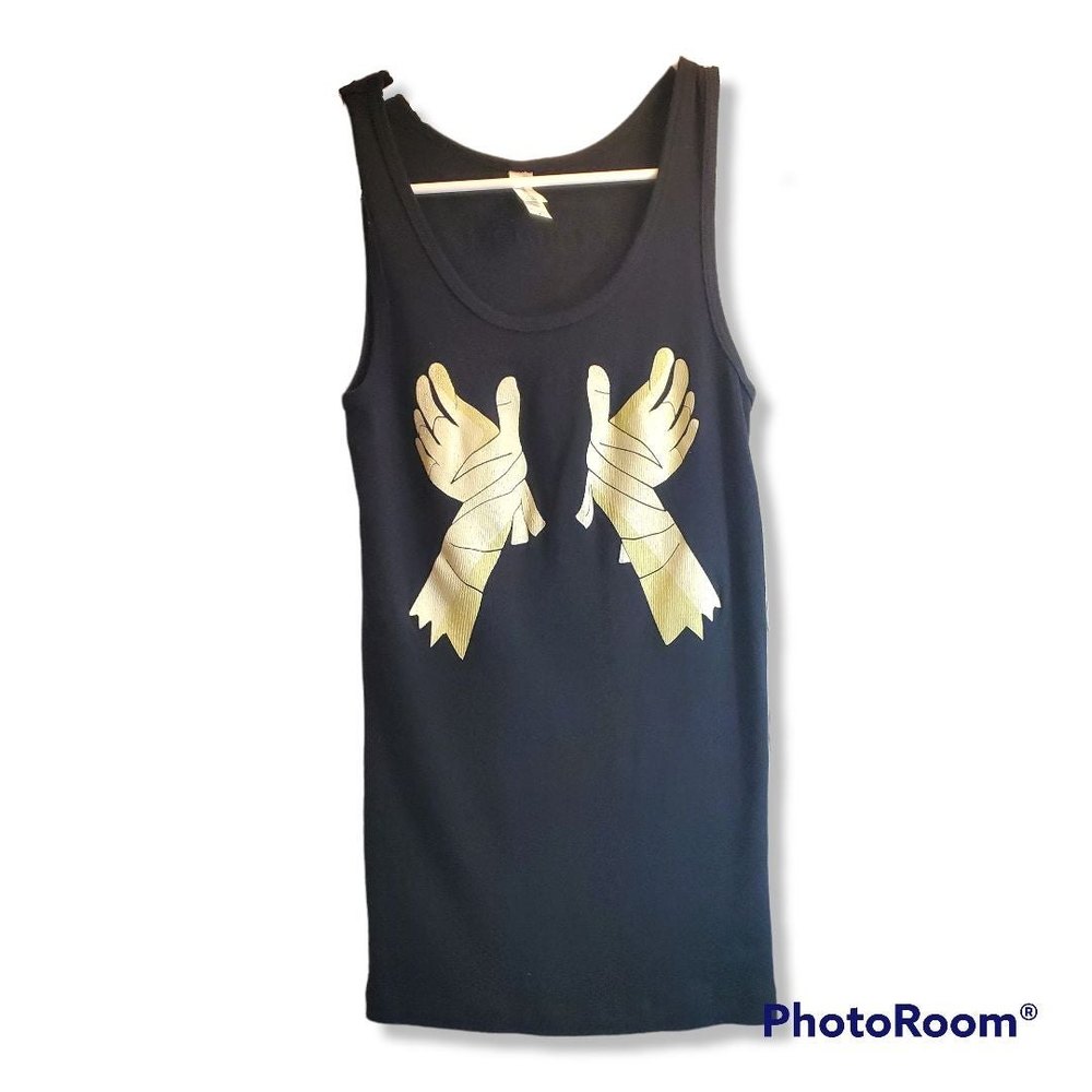 BELLA AND CANVAS HERE COME THE MUMMIES TANK TOP BLACK